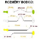 Krejčovský bodec Placka s délkou jehly 29 mm a sílou 0.6 mm (S) - detailní foto 852