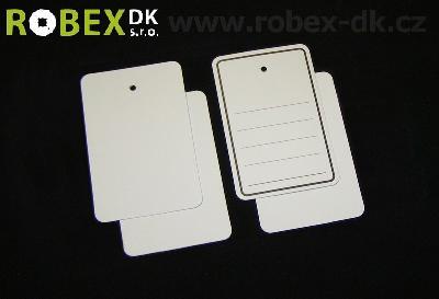 Foto of Paper tag type 5080 rounded /1000 piece (2 types)