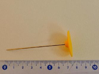 Foto of Sartorial spikes, pin Pancake - yellow (L 62 mm, th 1.6 mm)