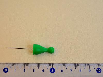 Foto of Sartorial spikes, pin Draughtsmen - green (L 29 mm, th 0.6 mm)