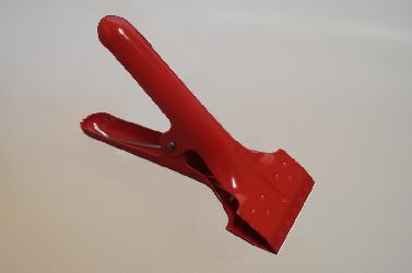 Foto of Cloth clamp - red fixative big metal forcipate clamp (replacement for R-12) 