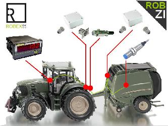 Počítadlo kusů ROB ZI pro zěmědělce s induk. čidlem a ROB 100 (komplet / stavebnice)