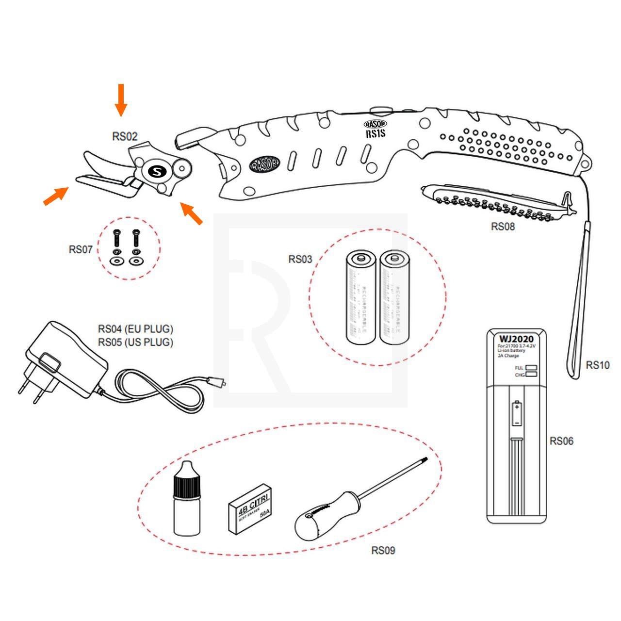 Rasor RS02 (SB2) - cutting head for Rasor RS-1S - detail photo 1134