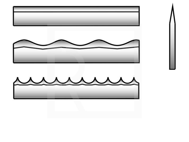 Belt knives 4430 x10 x 0.45 mm ( normal, convex, concave, 1 side edge ) - main photo 497