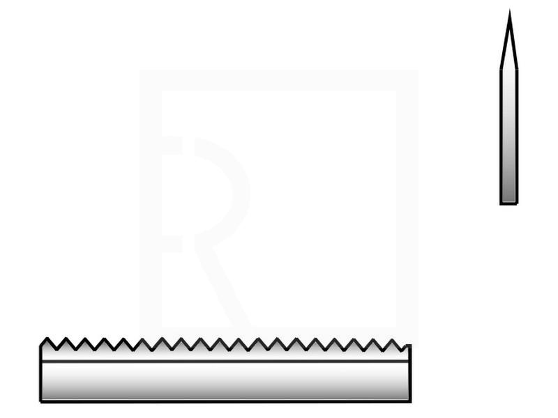 Belt knife 4350  x 13 x 0.6 mm ( toothed, 1 side edge ) - main photo 517