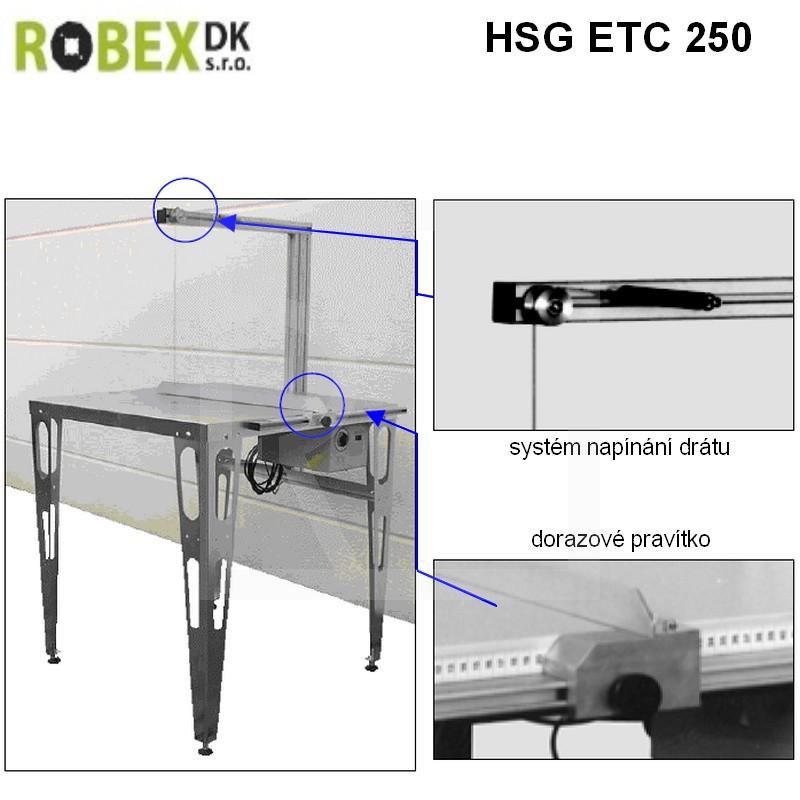 HSGM ETC-250 table for styrophore - detail photo 700