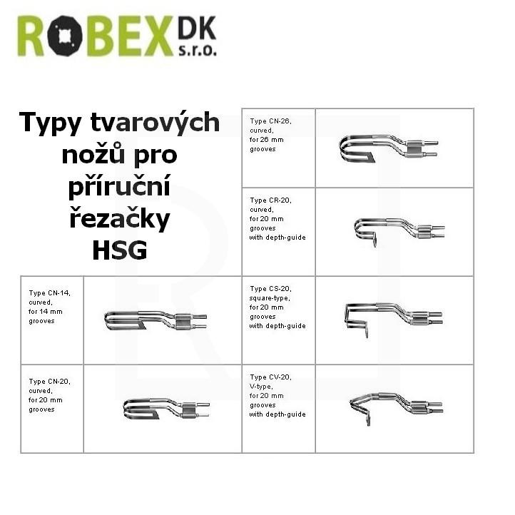 Contour hot knives for HSG Engel Cutter, Styrocut 140, Styrocut 180 and G1 VW  - for styrophore - detail photo 696