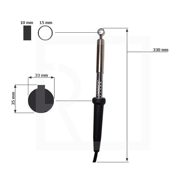 Hand usage styrofoam cutter L 310 mini - for gouging, full time work - detail photo 1006