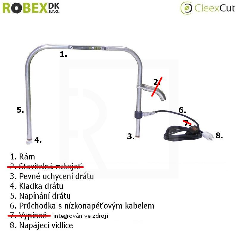  CleexCut Crisp - handheld cutter for polystyrene, EPS cutting (with power souce Light) - detail photo 875