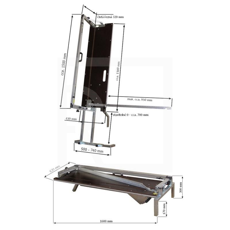 Big profi horizontal wire cutter CleexCut Grande for polystyrene cutting (uni) - detail photo 935