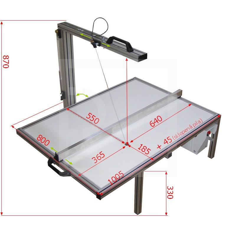 Vertical angle wire cutter CleexCut Royal for polystyrene cutting - detail photo 865