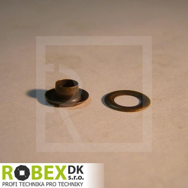 Antique old-brass non-roll eyelets d5 / D9 - detail photo 204