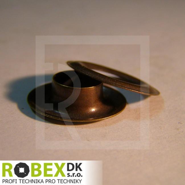 Antique old-brass non-roll eyelets d10 / D20 - detail photo 207