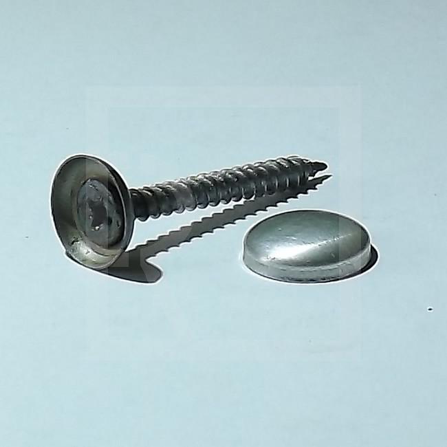 Decorative buttons LORD with screw - upholstery (alu - steel, 1000 pc.) size from 24 to 40 - detail photo 219