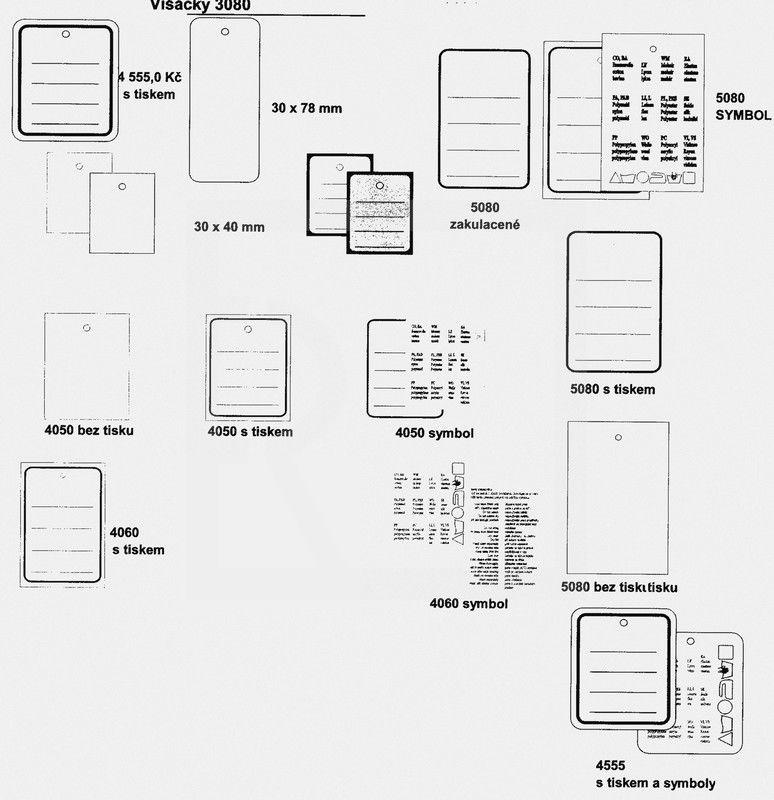 Paper tag type 4060 /1000 piece (8 types) - detail photo 645