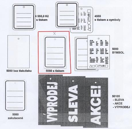 Paper tag type 5080 rounded /1000 piece (2 types) - detail photo 569