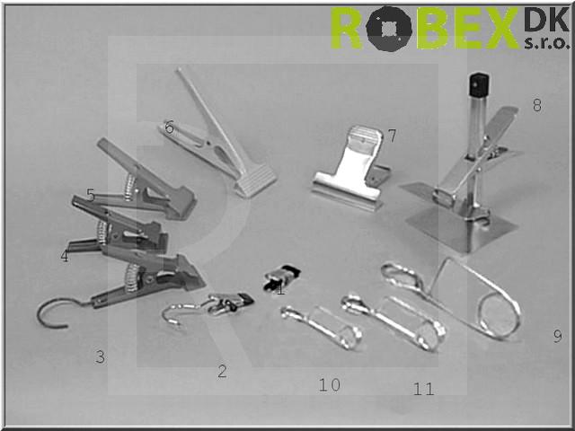 Cloth clamp - fixative small metal peg with hook - detail photo 154