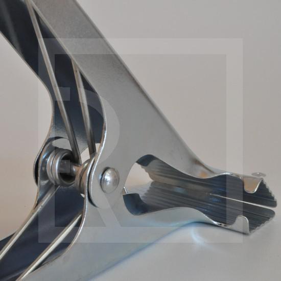 Cloth clamp - fixative big metal forcipate clamp big size III - R12 (only zinc coated) - detail photo 1058