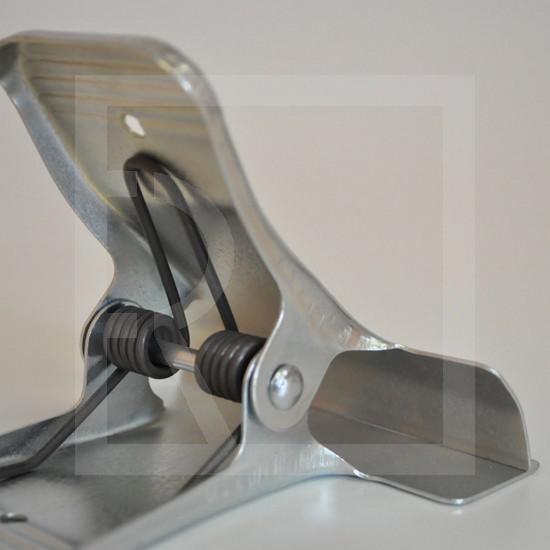 Cloth clamp - fixative wide middle metal forcipate clamp - R11 (zinc coated) - detail photo 159