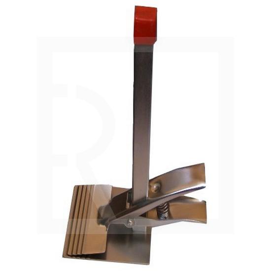 Cloth clamp - adjustable fixative wide metal forcipate clamp - R09 (zinc coated) - detail photo 160