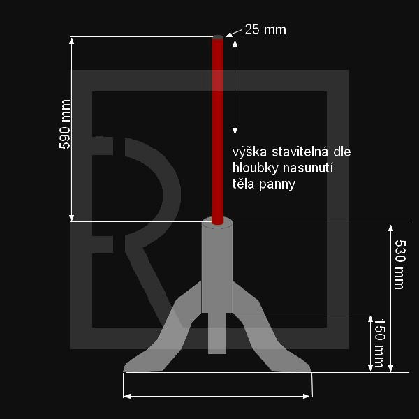 Wooden stand Elite - tripod  - detail photo 455