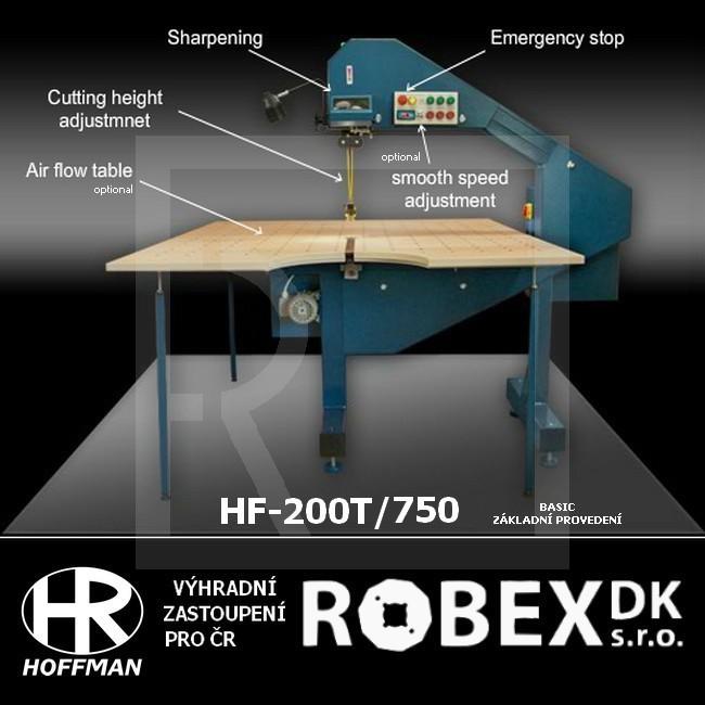 Band saw Hoffman  HF-200T/750 - middle triple wheels band saw for textile cutting - detail photo 988