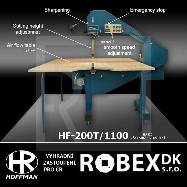 Band saw Hoffman  HF-200T/1100 - big triple wheels band saw for textile cutting - detail photo 987