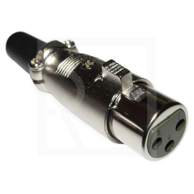 Signal connector XLR Canon 3P - for mounting to cable (male) - detail photo 1043