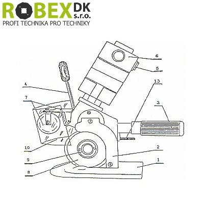 HOFFMAN HF 60 - round knife cloth cutter - detail photo 189