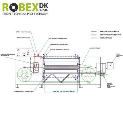 Splitting machine for foam plastics HDP - 1400  (roll-stock-splitter)    - detail photo 367